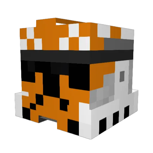 WhiteGuyFromD12 Minecraft avatar head, 3D render