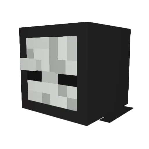 WhiteHawk08 Minecraft avatar head, 3D render