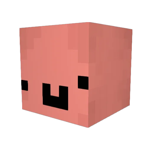 WhiteJuwon Minecraft avatar head, 3D render