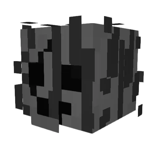 WhiteKidAlert Minecraft avatar head, 3D render