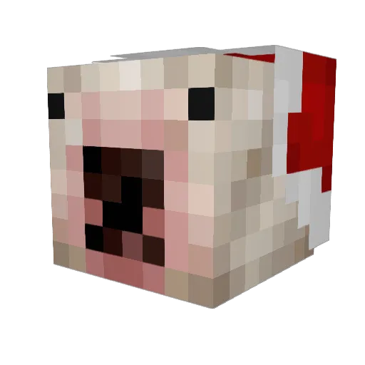 WhiteKnight09371 Minecraft avatar head, 3D render