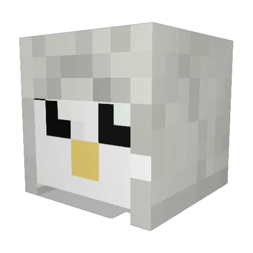 WhiteKoolAid17 Minecraft avatar head, 3D render