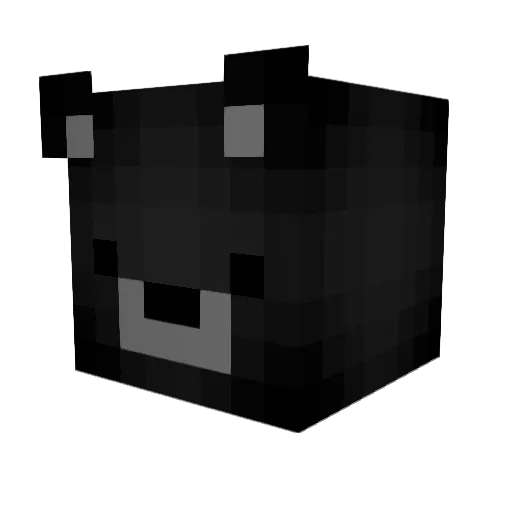 WhiteLighting_ Minecraft avatar head, 3D render