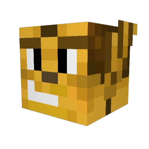 WhiteMamba08 Minecraft avatar head, 3D render