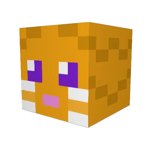 WhiteMane29 Minecraft avatar head, 3D render