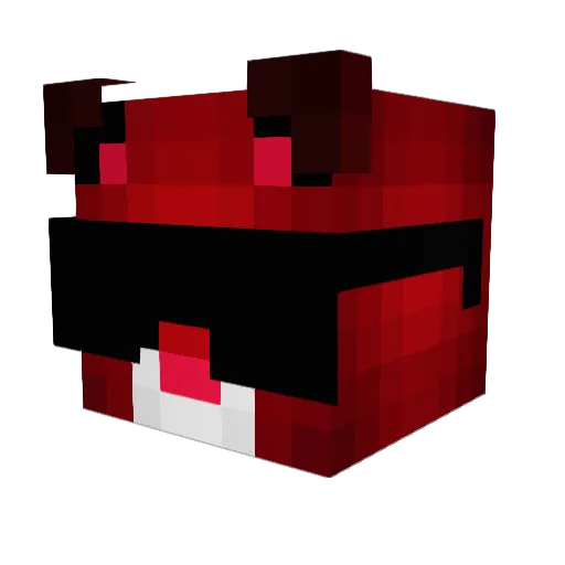 WhiteMaster_ Minecraft avatar head, 3D render