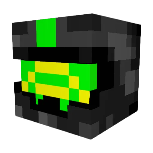 WhiteMngo Minecraft avatar head, 3D render