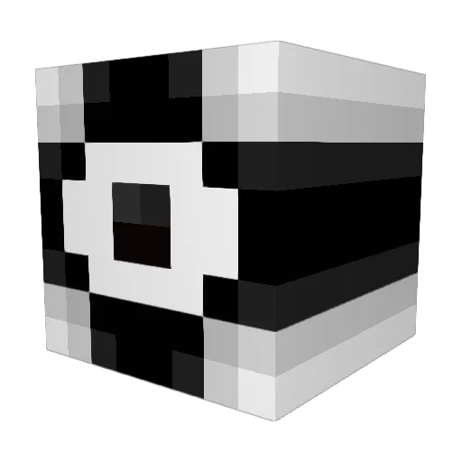 WhiteOrbison Minecraft avatar head, 3D render