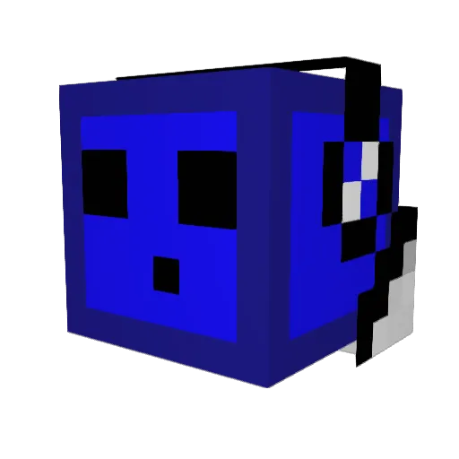 WhiteOut2_0 Minecraft avatar head, 3D render