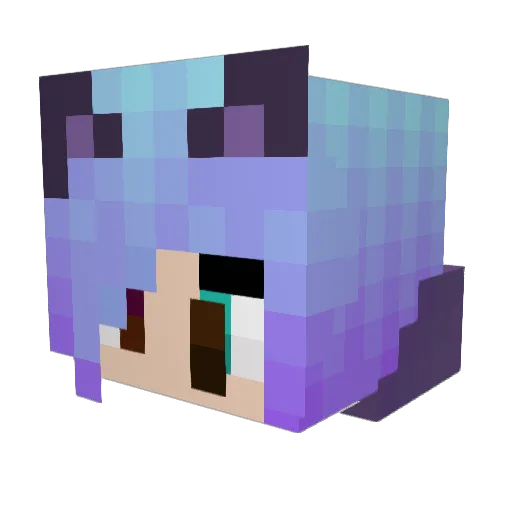 WhiteRabbit432 Minecraft avatar head, 3D render