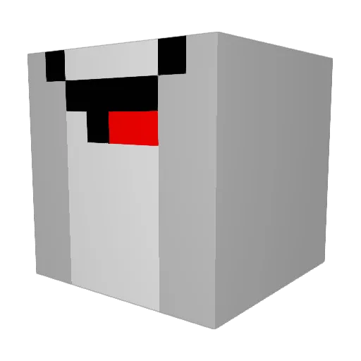WhiteRain23 Minecraft avatar head, 3D render