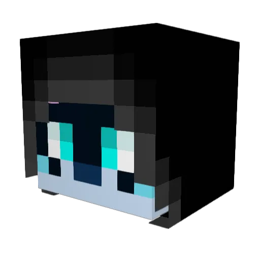 WhiteRoad Minecraft avatar head, 3D render