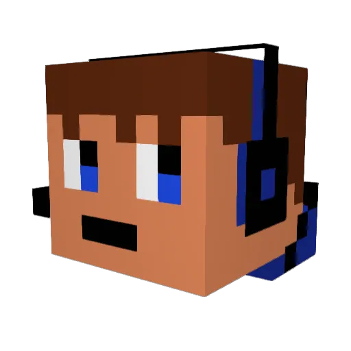 WhiteShadow2150 Minecraft avatar head, 3D render