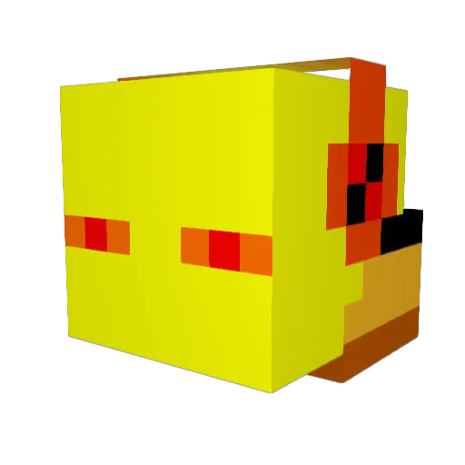 WhiteShadowJump Minecraft avatar head, 3D render