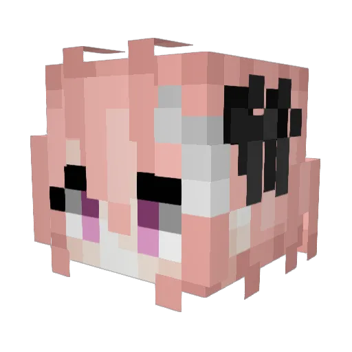WhiteSnake11496 Minecraft avatar head, 3D render