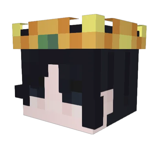 WhiteSnowy1737 Minecraft avatar head, 3D render