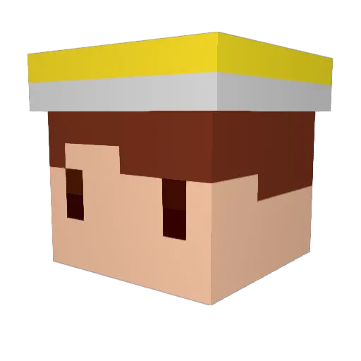 WhiteStar15243 Minecraft avatar head, 3D render
