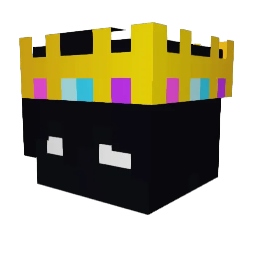 WhiteStreq01 Minecraft avatar head, 3D render