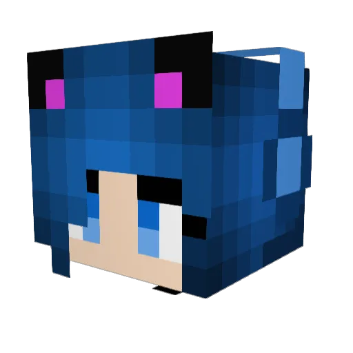 WhiteTiger111223 Minecraft avatar head, 3D render