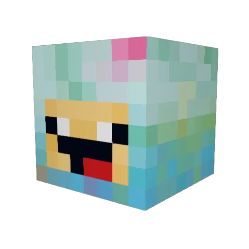 WhiteTiger77 Minecraft avatar head, 3D render