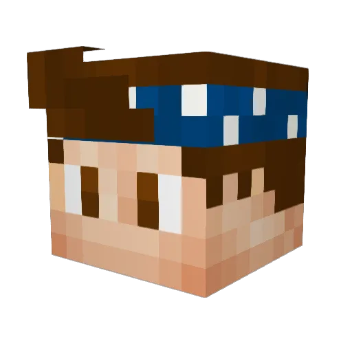 WhiteTigerHD Minecraft avatar head, 3D render