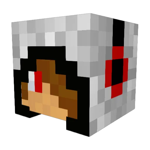 WhiteTiger_7 Minecraft avatar head, 3D render