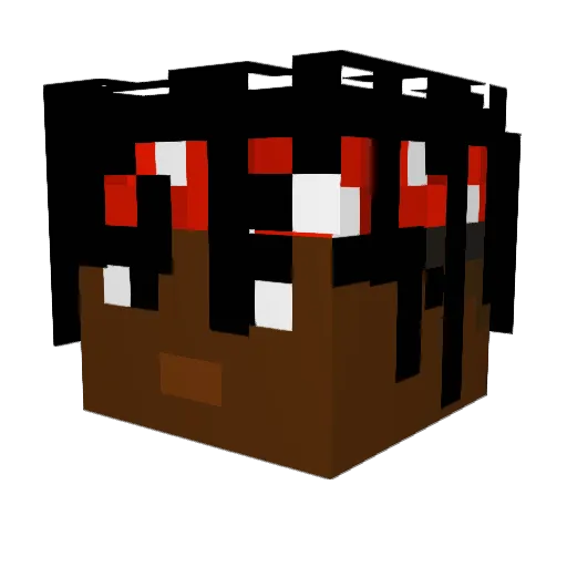 WhiteTrashGamer Minecraft avatar head, 3D render