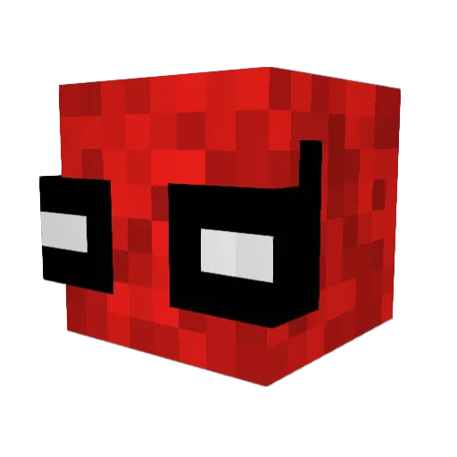 WhiteVelocity Minecraft avatar head, 3D render