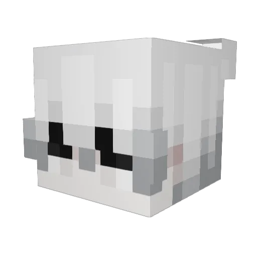 WhiteWolf7568 Minecraft avatar head, 3D render