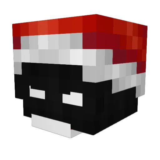 White_Arowsky_PL Minecraft avatar head, 3D render