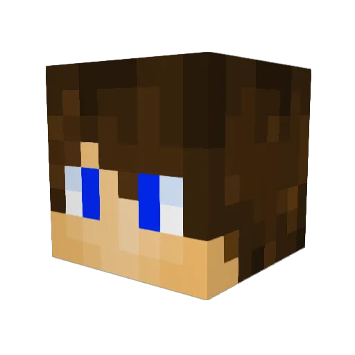 White_Boy0302 Minecraft avatar head, 3D render