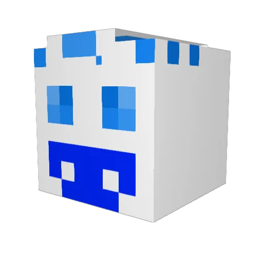 White_Dragon189 Minecraft avatar head, 3D render