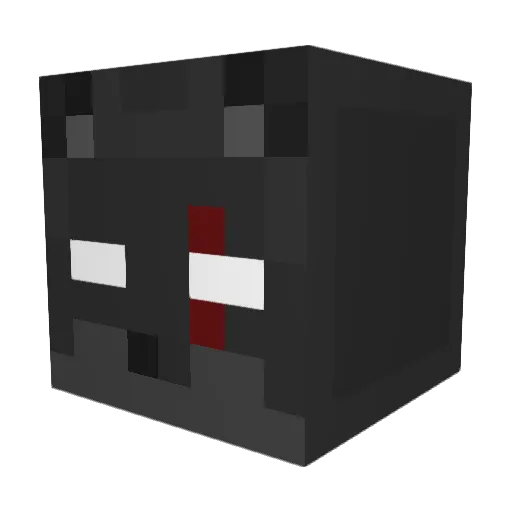 White_Fang89 Minecraft avatar head, 3D render