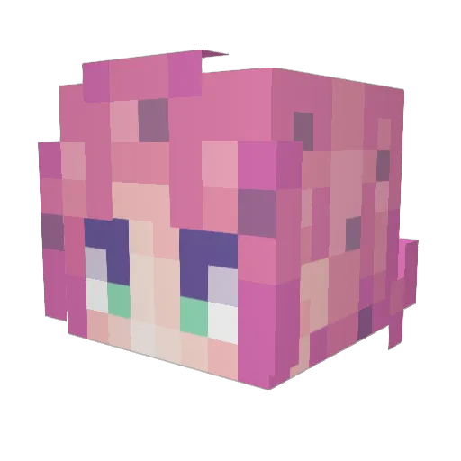 White_Lightning4 Minecraft avatar head, 3D render