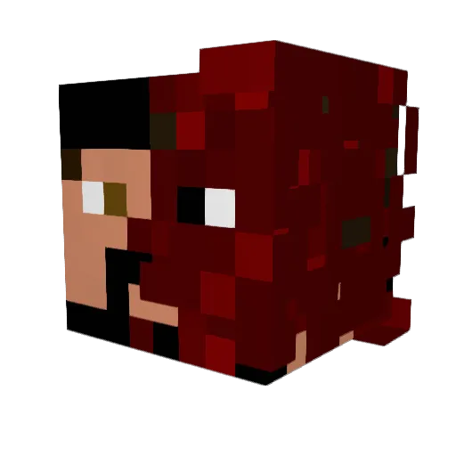 White_Prince Minecraft avatar head, 3D render