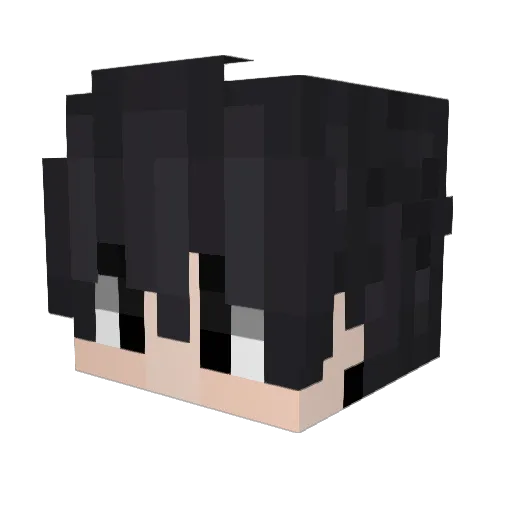 White_Rascals Minecraft avatar head, 3D render