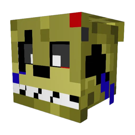 White_Thunder03 Minecraft avatar head, 3D render