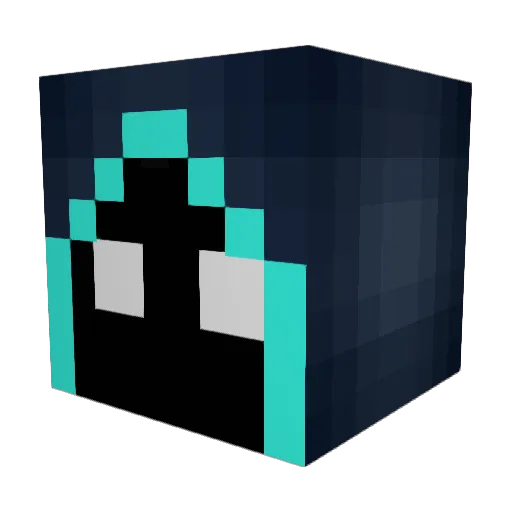 White_ruler Minecraft avatar head, 3D render
