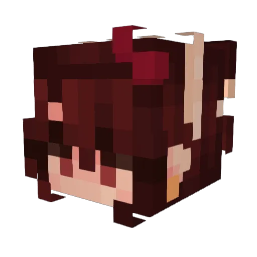 Whitecat1416 Minecraft avatar head, 3D render