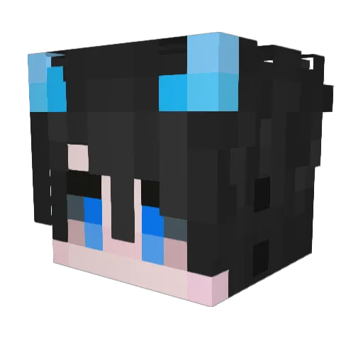 Whitegoose2 Minecraft avatar head, 3D render