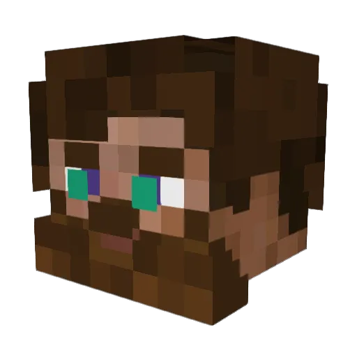 Whiteguy04 Minecraft avatar head, 3D render