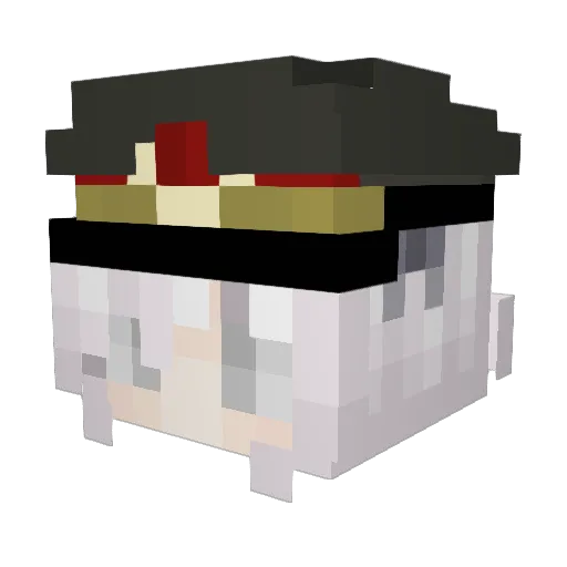 Whitenze99999 Minecraft avatar head, 3D render
