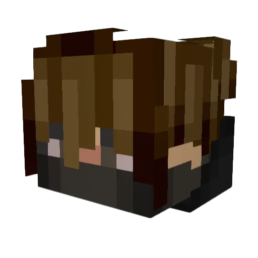 Whiteout0_0 Minecraft avatar head, 3D render