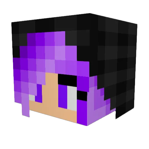 Whitepudding Minecraft avatar head, 3D render