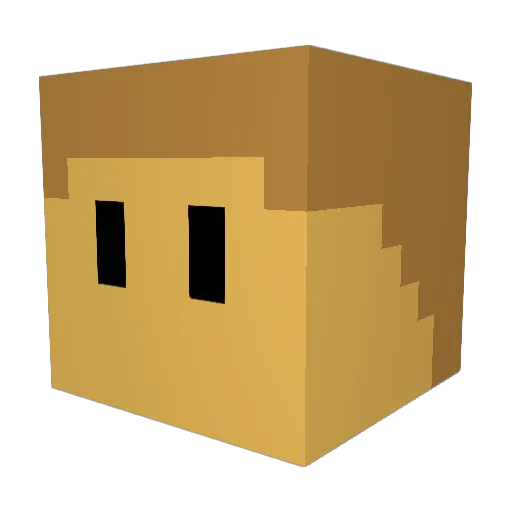 WhitestAfrican5 Minecraft avatar head, 3D render