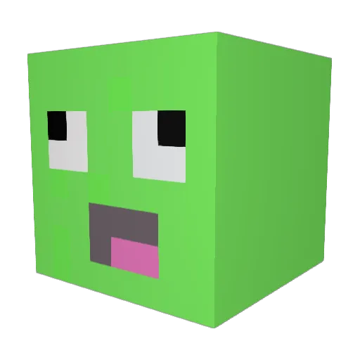 Whitesupernova Minecraft avatar head, 3D render