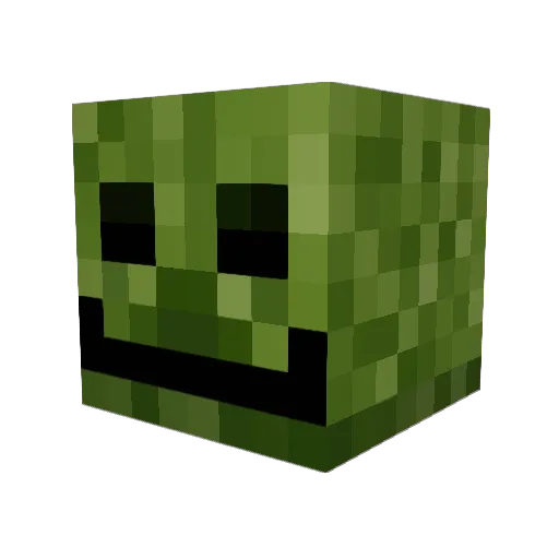 Whitetornado Minecraft avatar head, 3D render