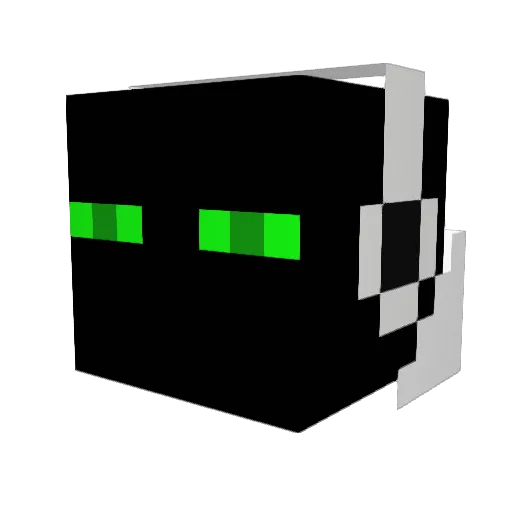 Whitexalpha Minecraft avatar head, 3D render