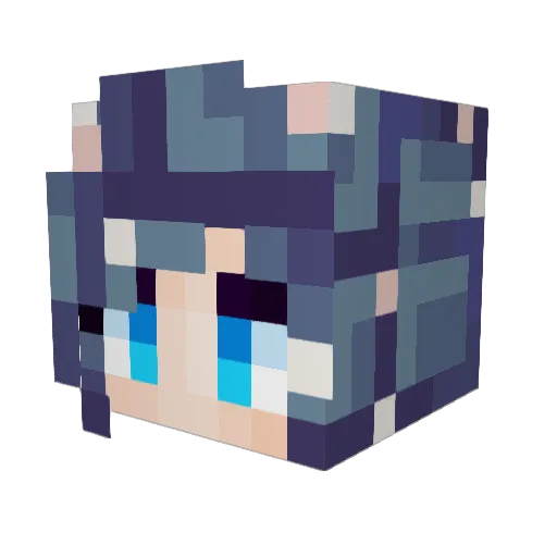 Whitey626 Minecraft avatar head, 3D render