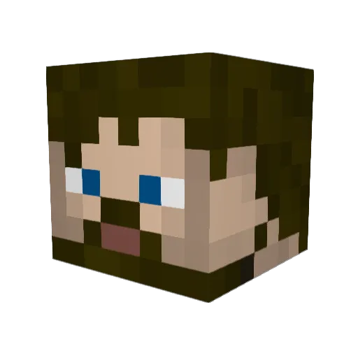 Whitford05 Minecraft avatar head, 3D render